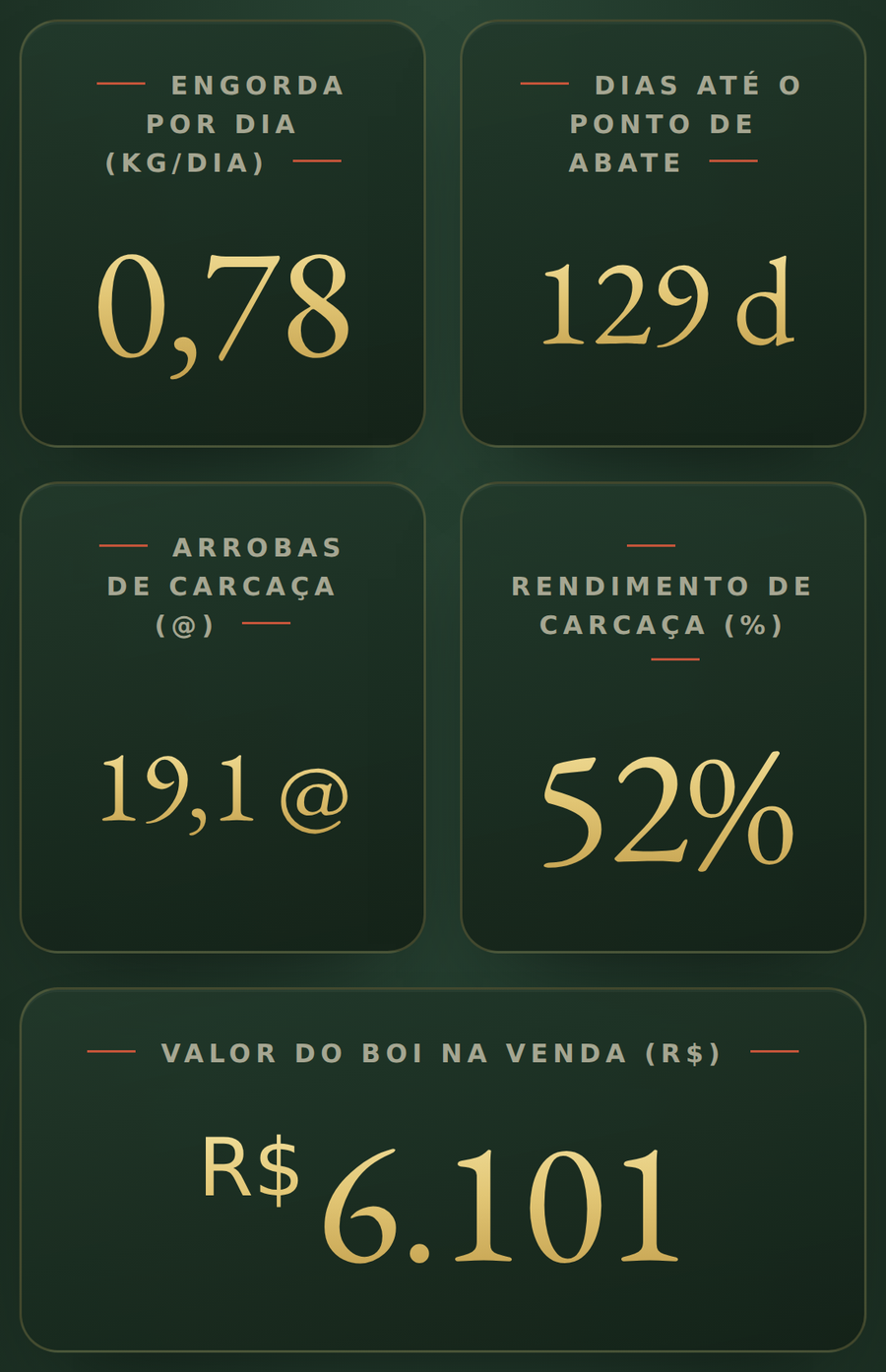 Tela real do Sistema de Gestão