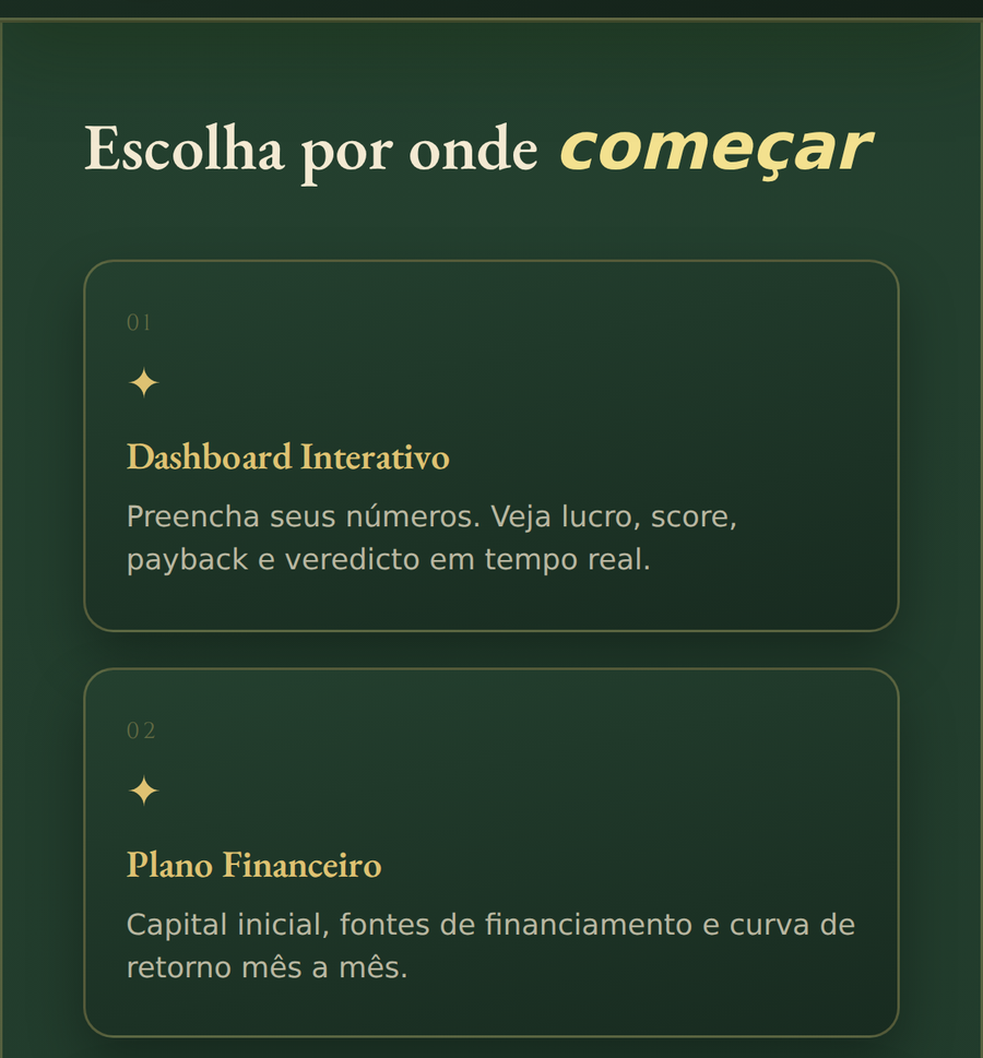 Tela real do Sistema de Gestão